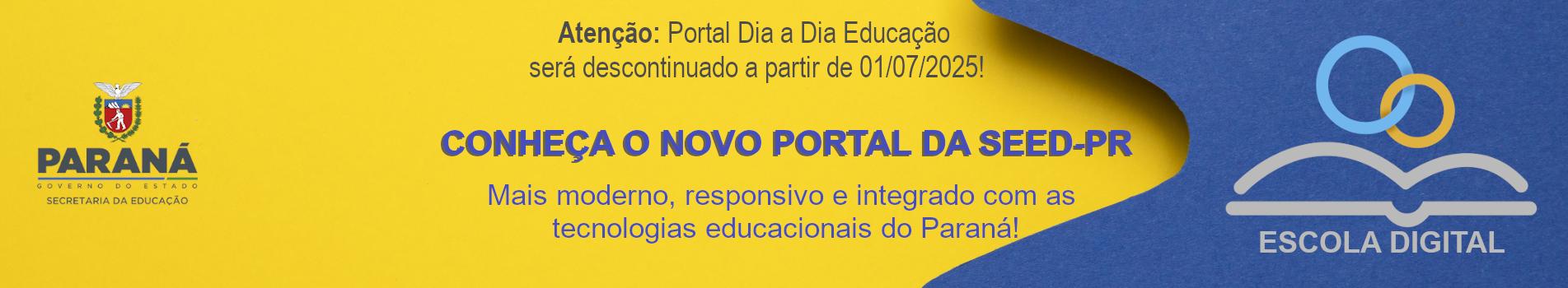 Novo Portal Educacional Escola Digital